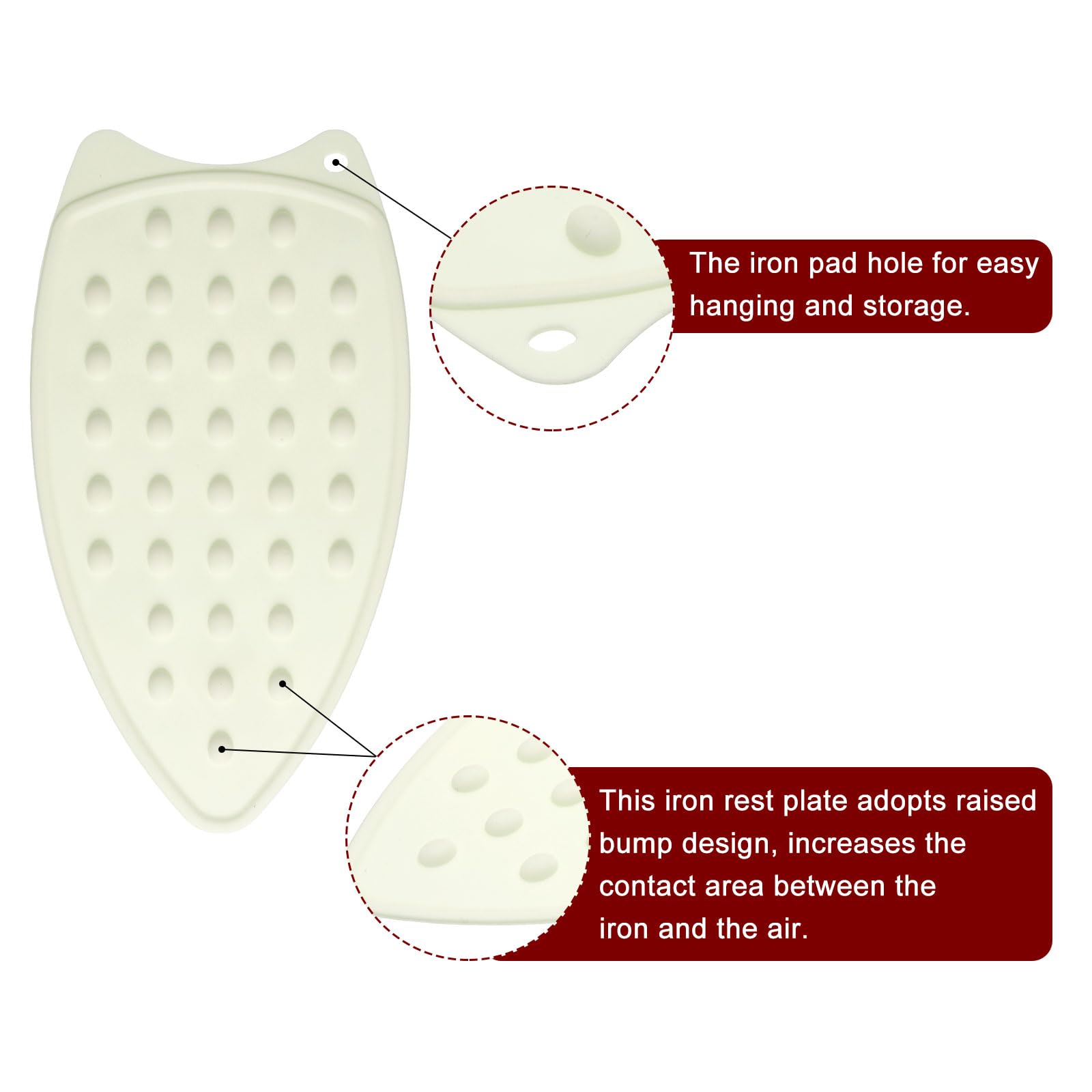 2pcs Silicone Iron Rest Pad
