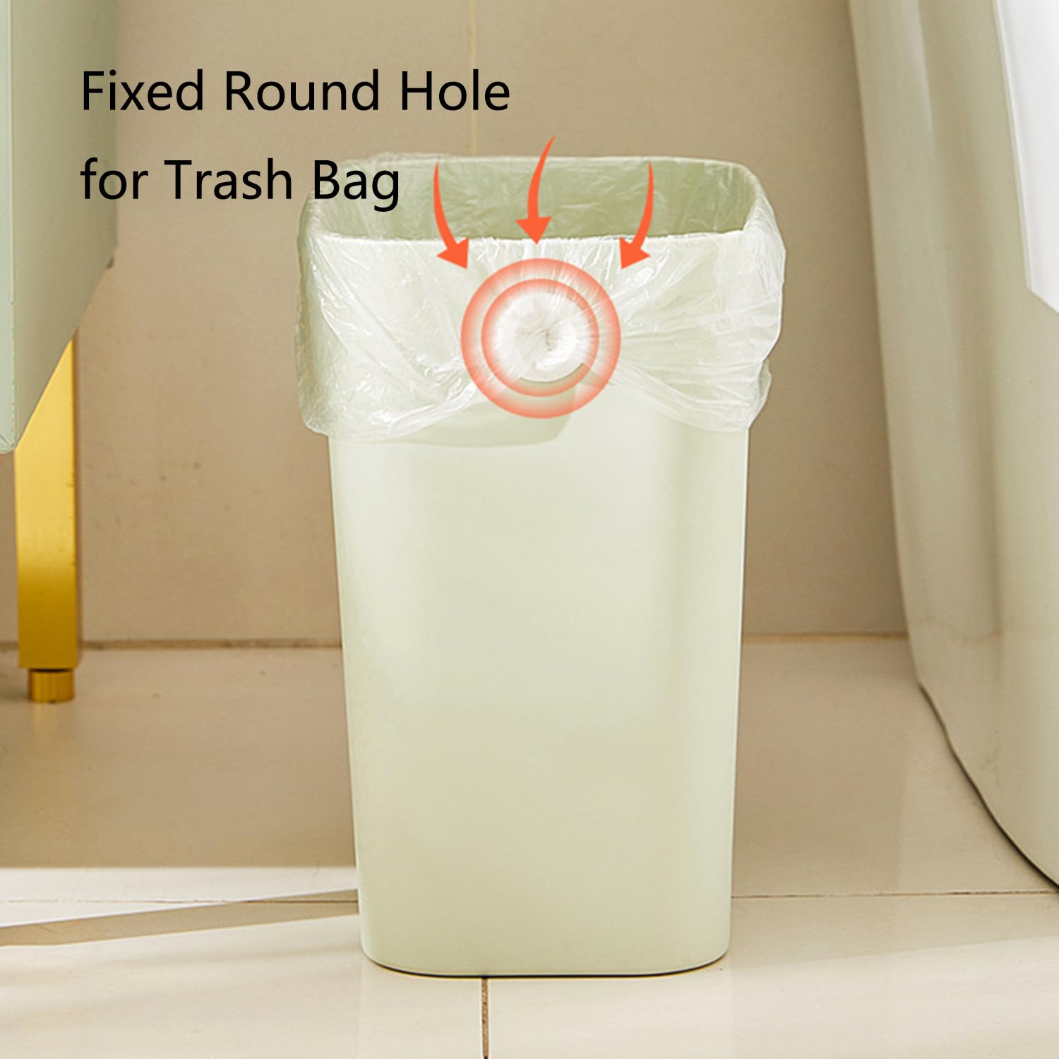 Rectanglar Small Trash Can 3 Pack (3 Count)