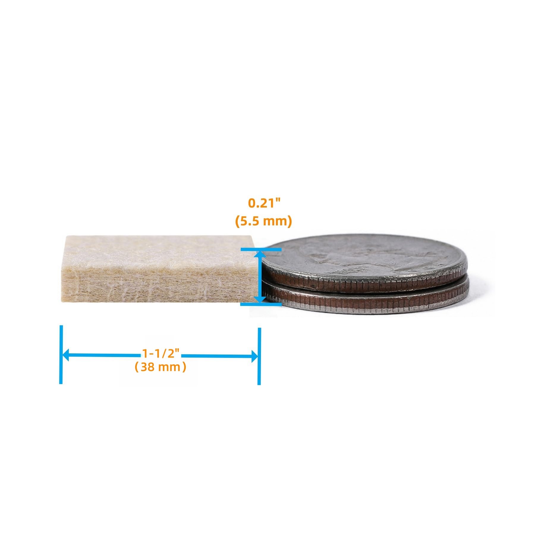 Felt Furniture Pads for Hardwood Floors (48 Count)