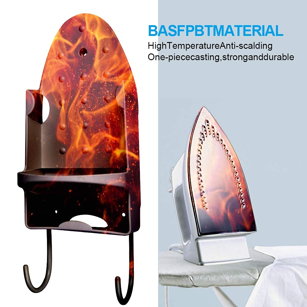 Ironing Board Hanger Wall Mount Iron Hanger Ironing Board Rack Electric Iron Holder Household Bathroom Shelf