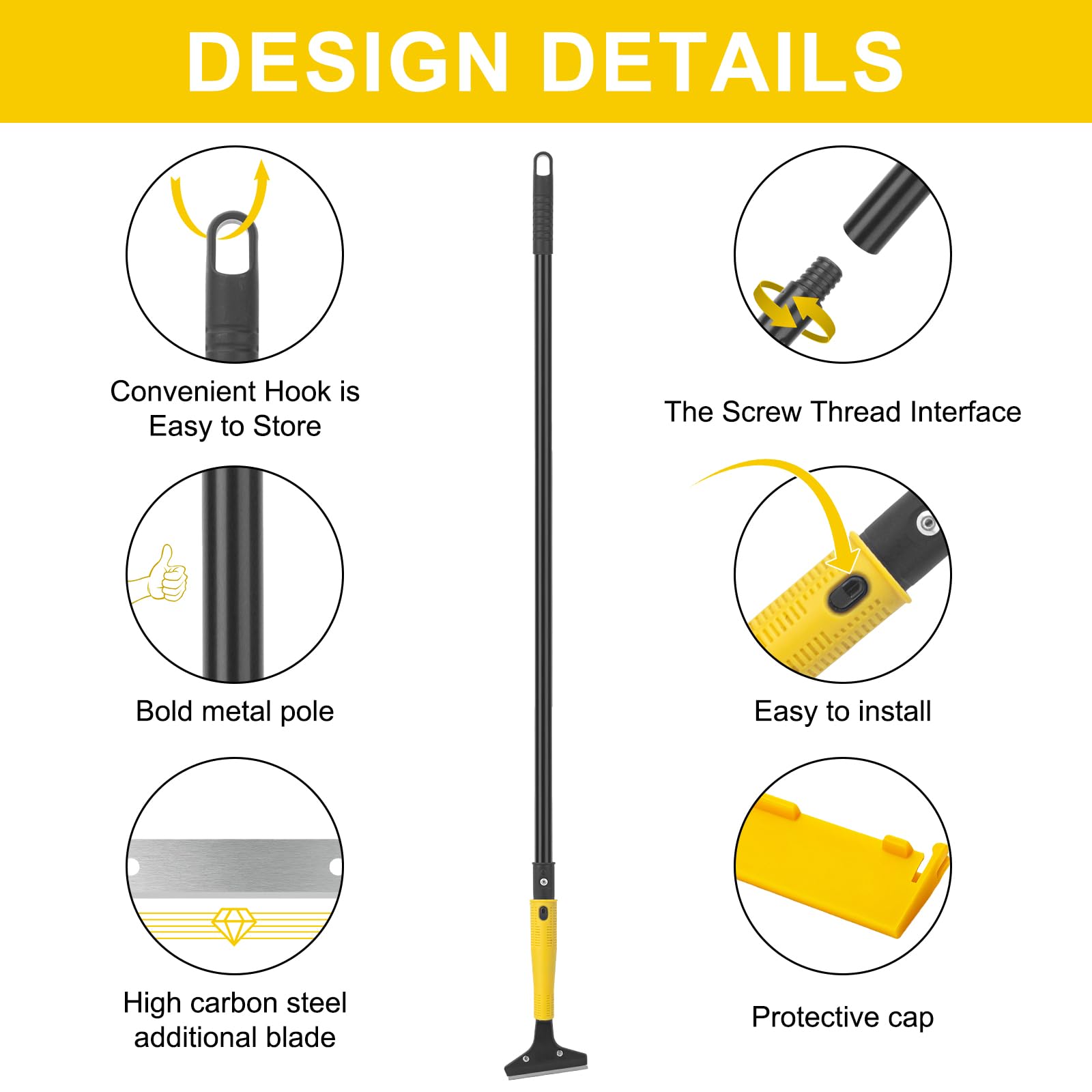 Scraper Tool 4" Wide Heavy Duty Floor Scraper
