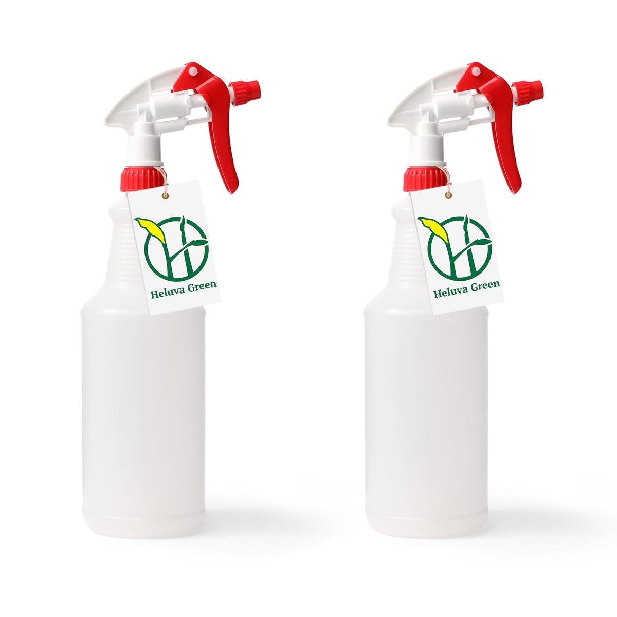Heavy Duty 32oz Plastic Spray Bottles for Cleaning (2 Count)