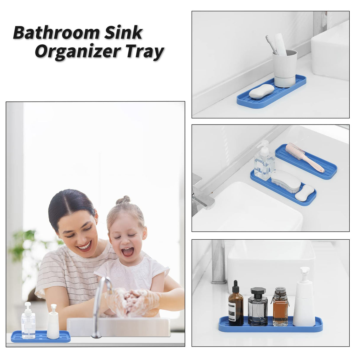 Silicone Kitchen Sink Organizer Tray for Multiple Usage