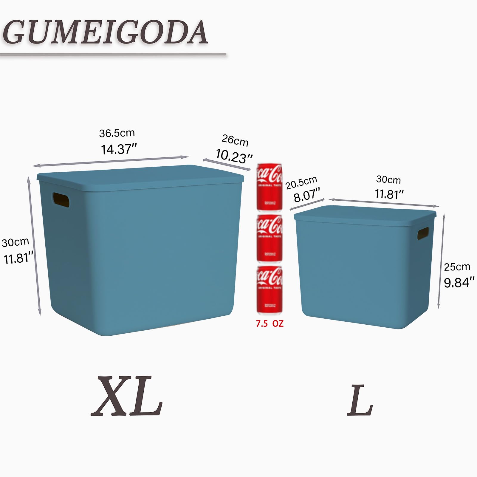 Plastic Storage Bins with lids (7 Count)