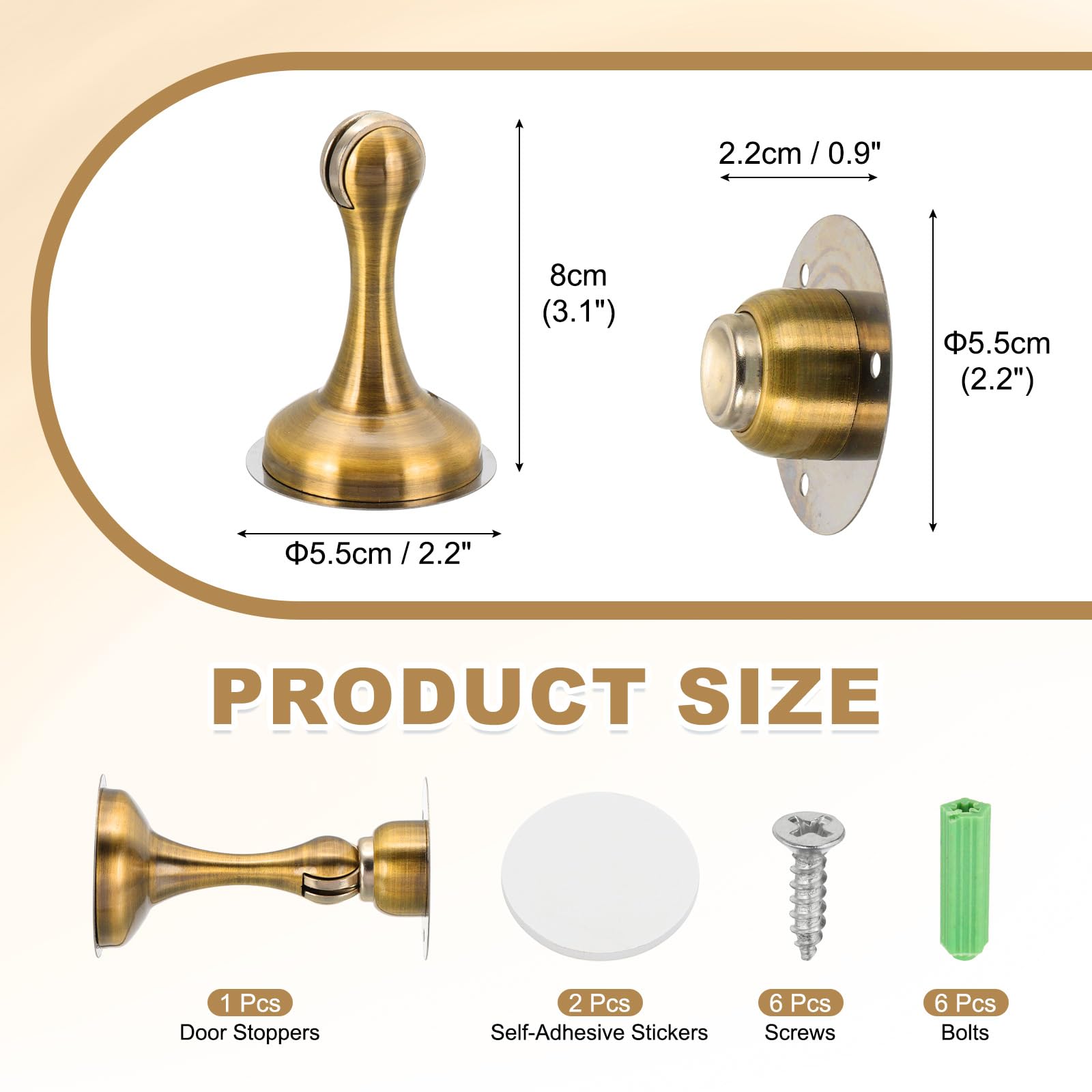 Magnetic Door Stoppers Stainless Steel Door Stops