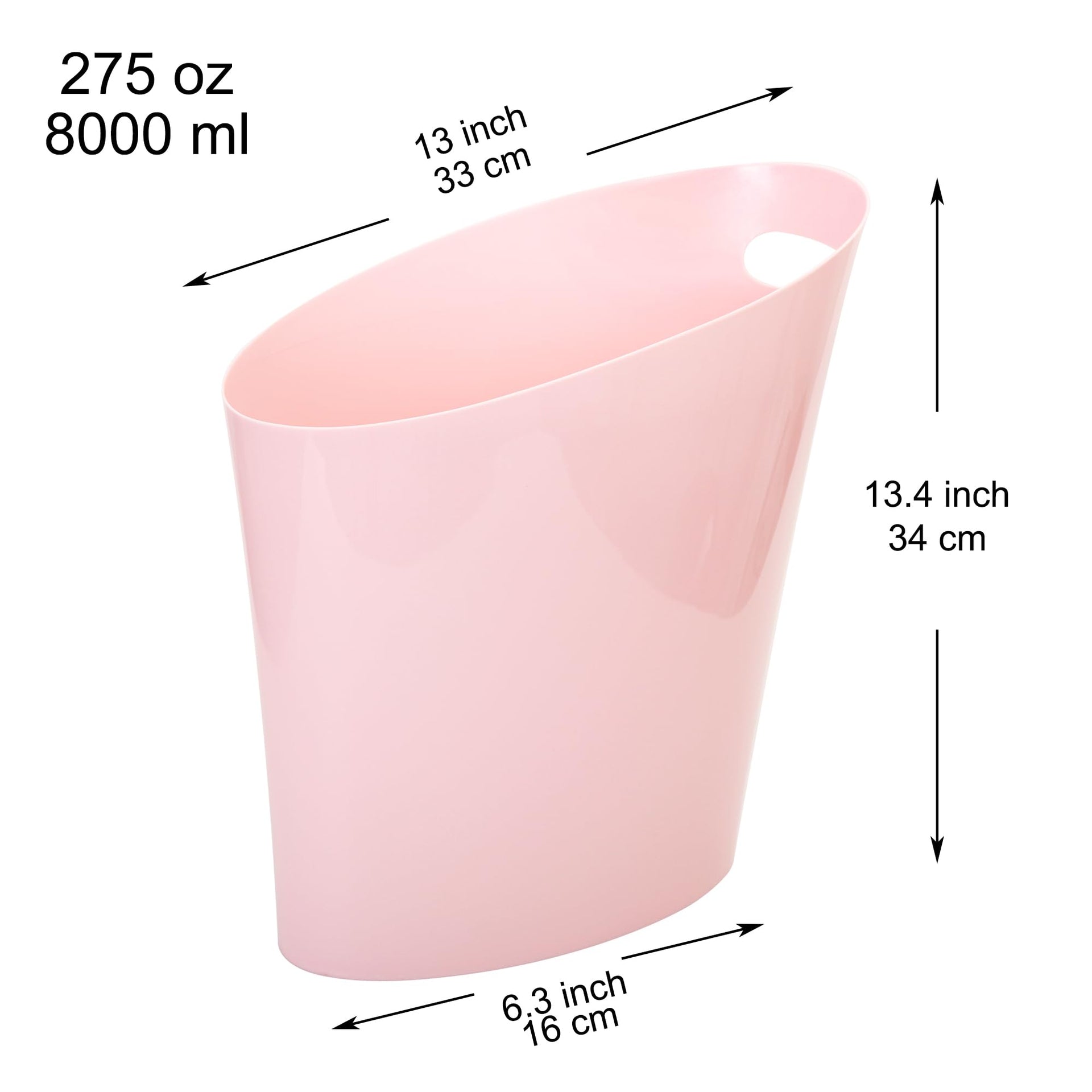 2 Gallon Slim Trash Can