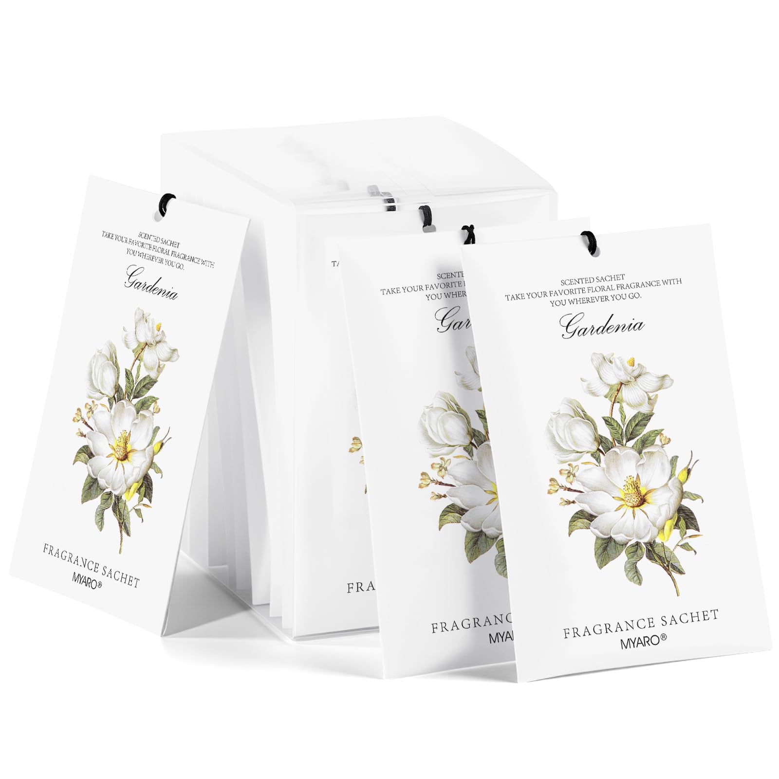 12 Pack Gardenias Scented Sachets (12 Count)