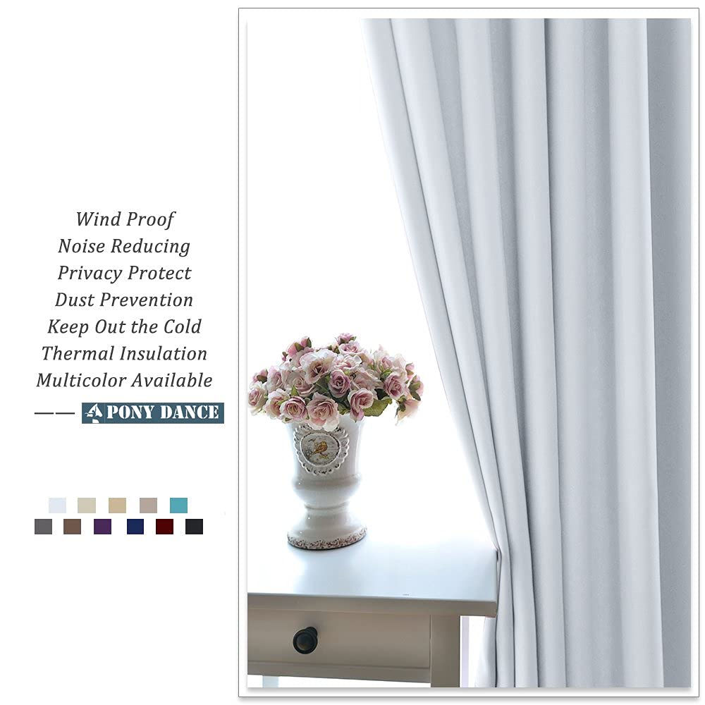 White Window Curtains for Bedroom