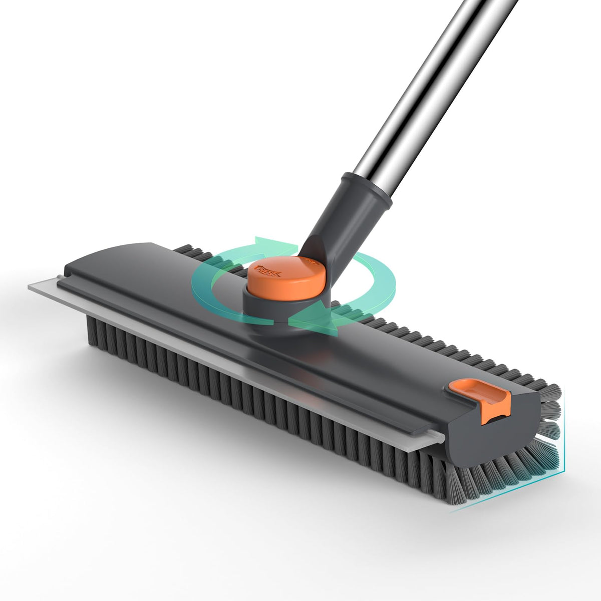 Floor Scrub Brush with Long Handle Length Adjustable