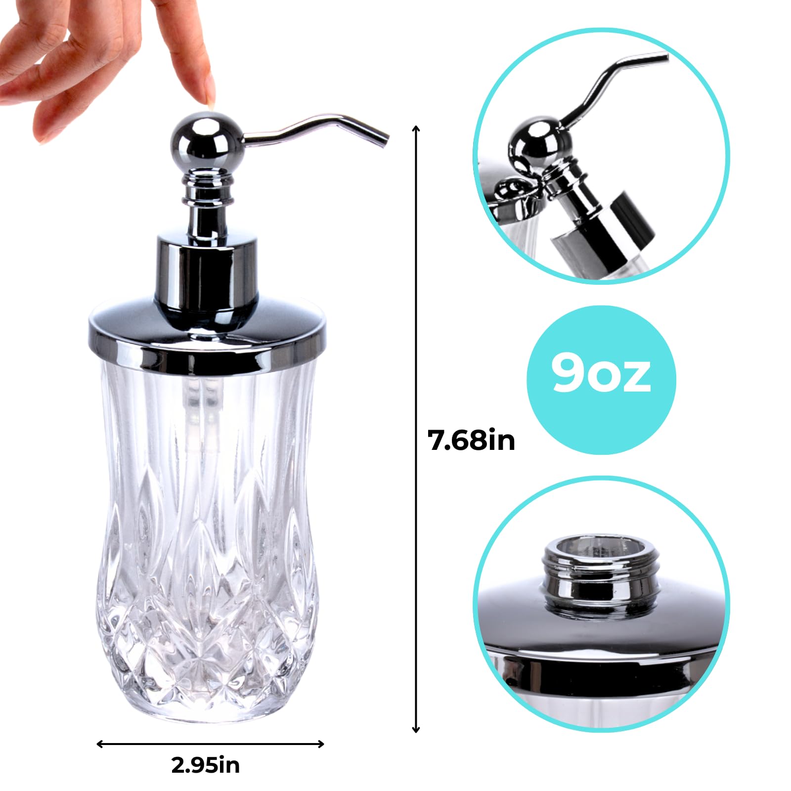 9Oz Clear Soap Dispenser