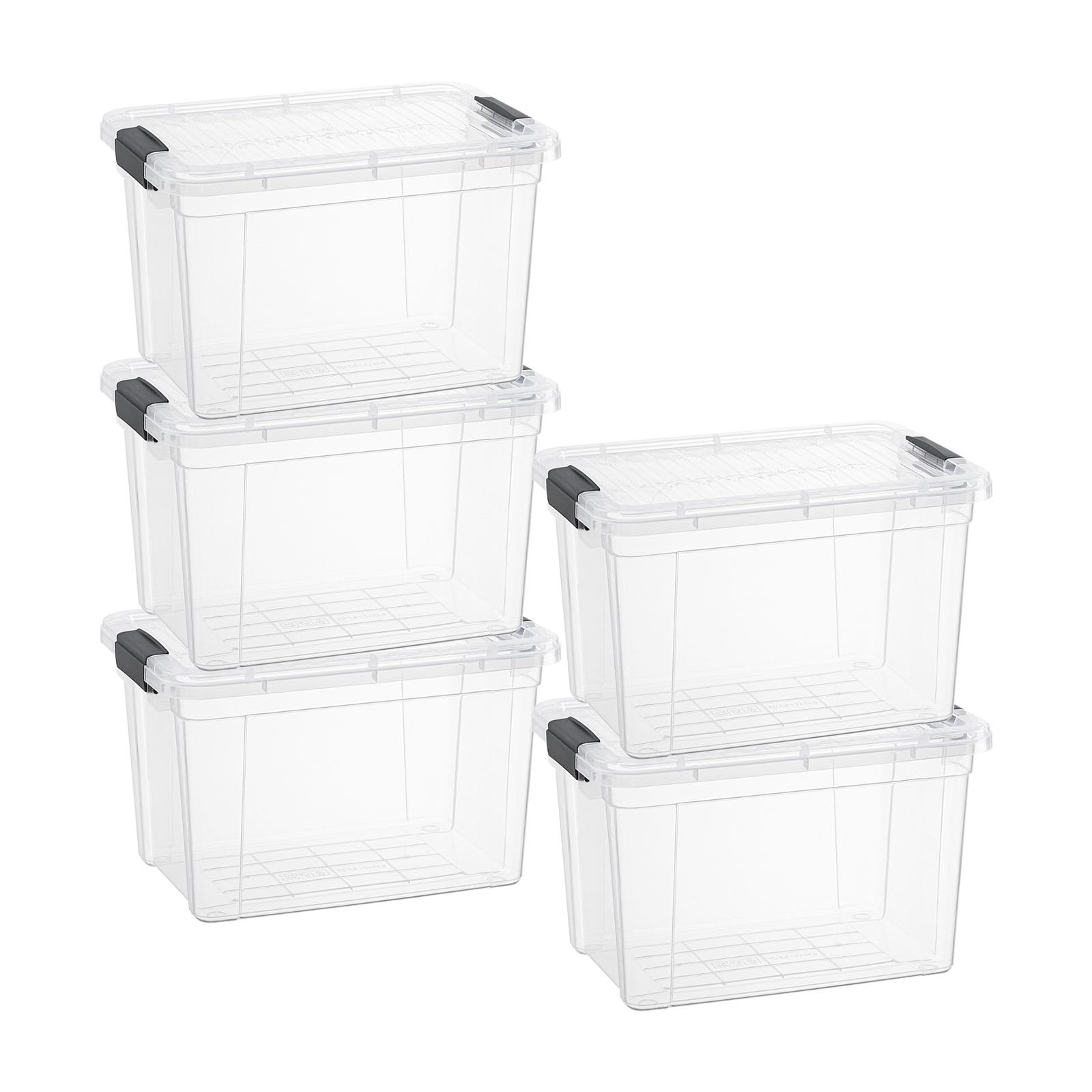Storage Bins with Lids (5 Count)