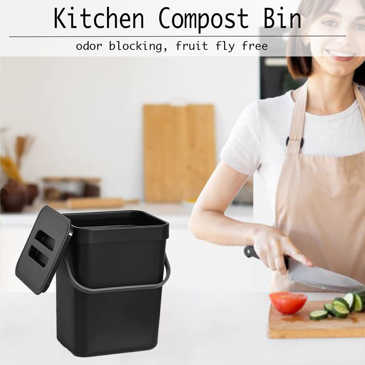 Countertop Compost Bin with Lid