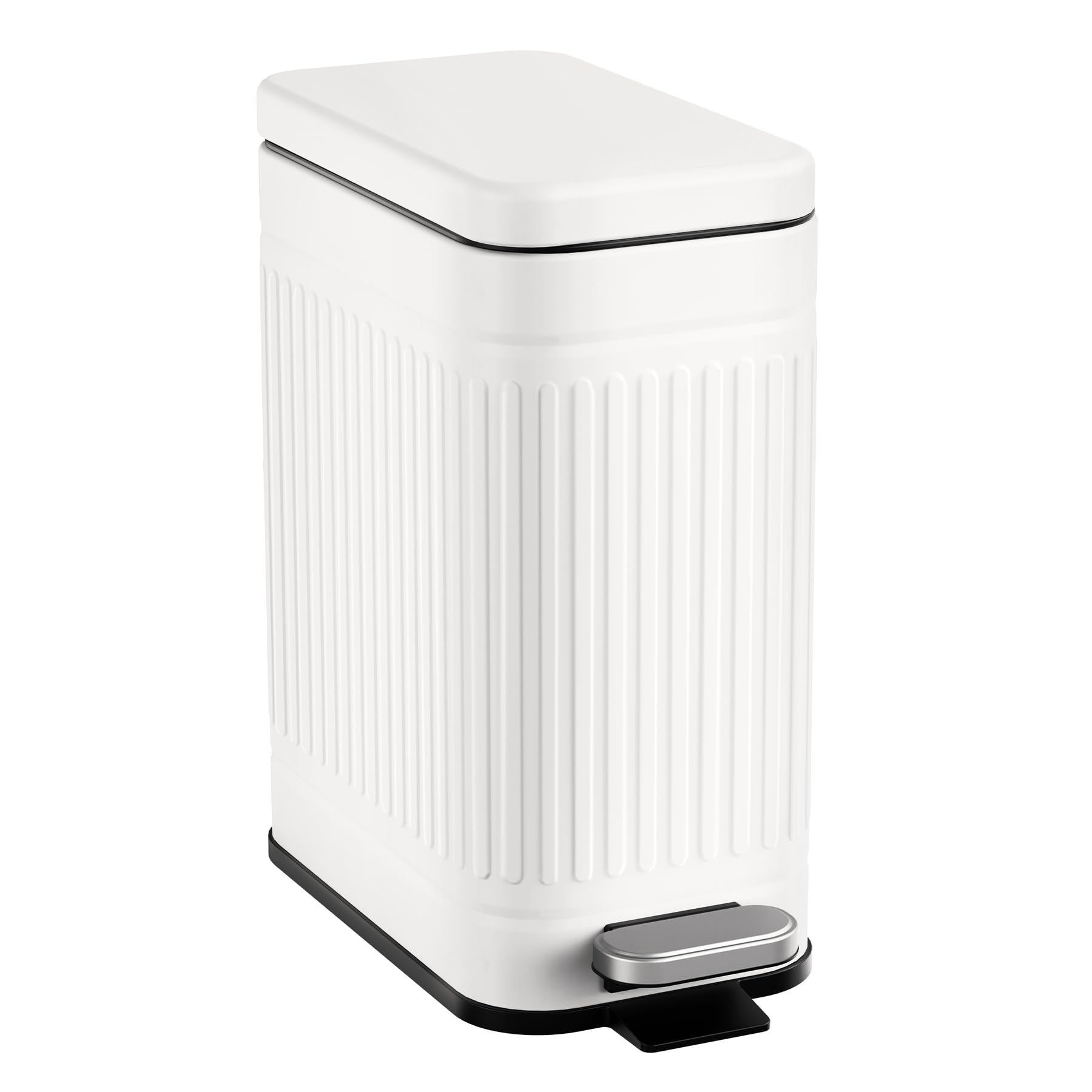 2.6 Gallons Small Bathroom Trash Can with Soft Close Lid