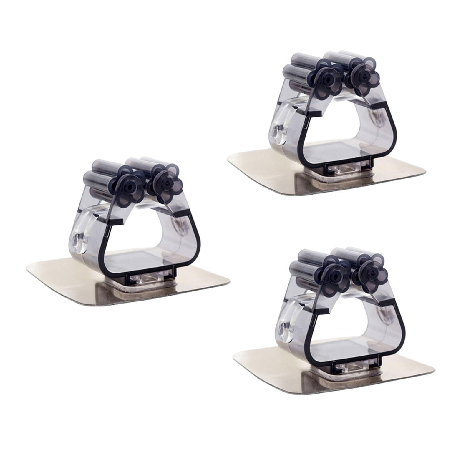 3 Pcs Wall Mounted Mop Holder Self (3 Count)