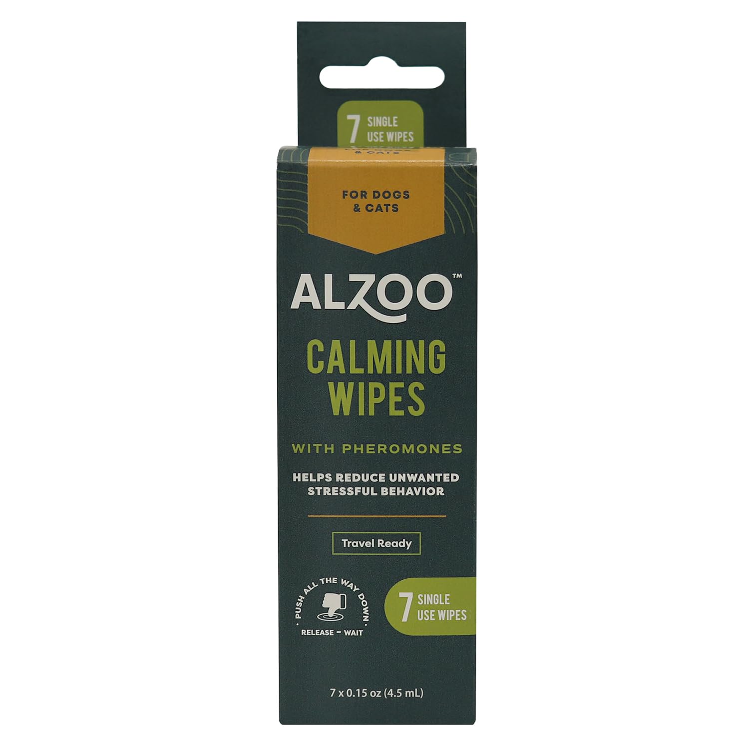 Calming Wipes with Pheromones for Cats and Dogs