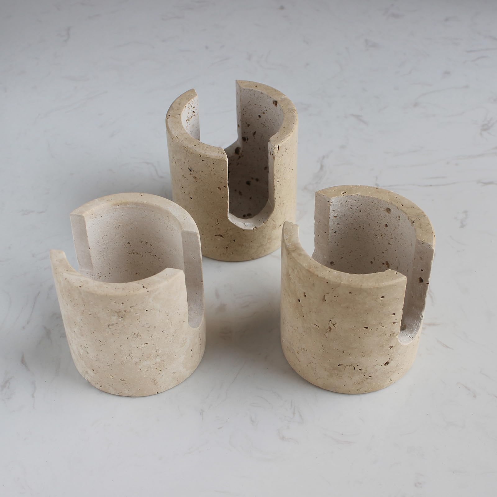 Natural Travertine Marble Sponge Holder for Kitchen Sink