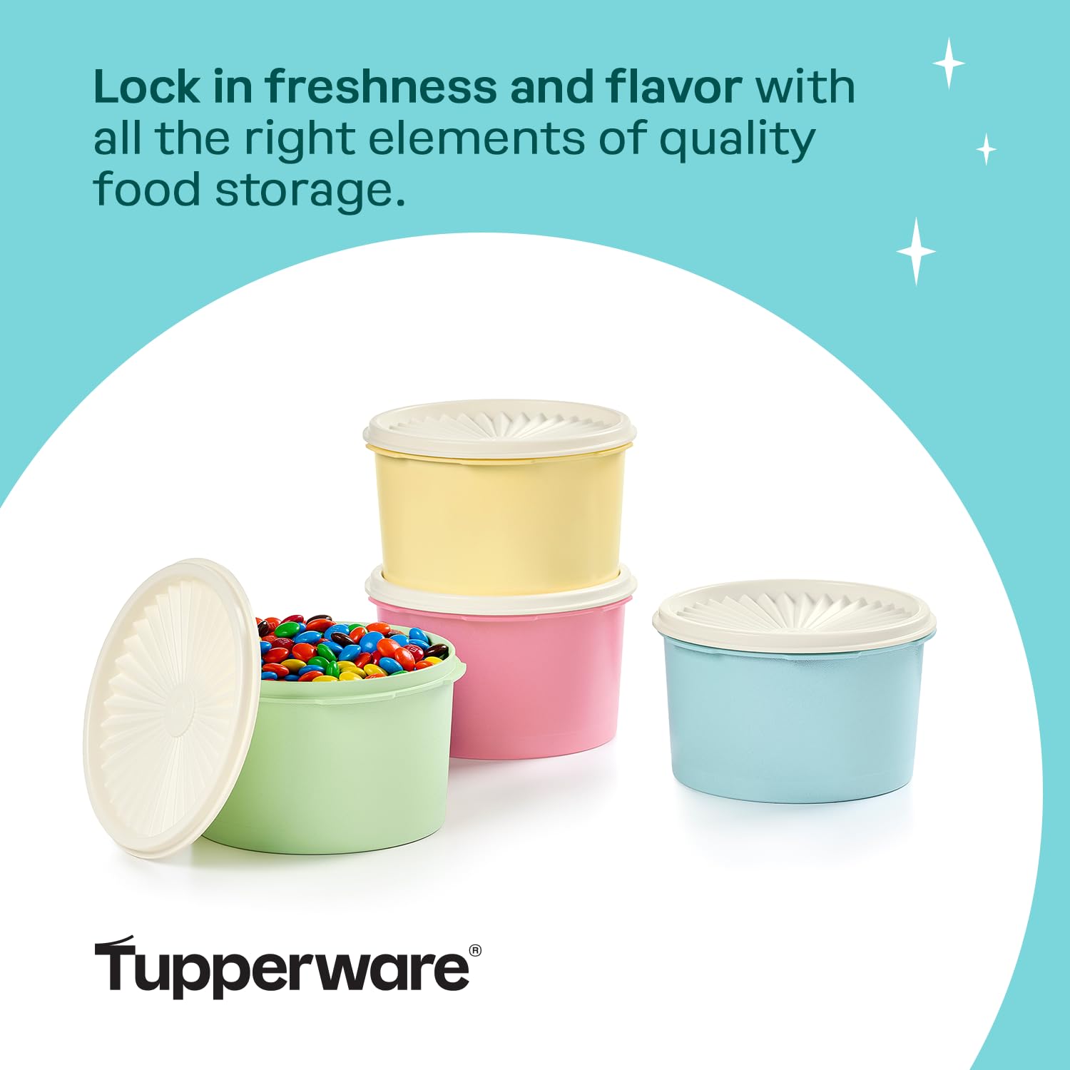 Heritage 8 Piece Pastel Canister Set