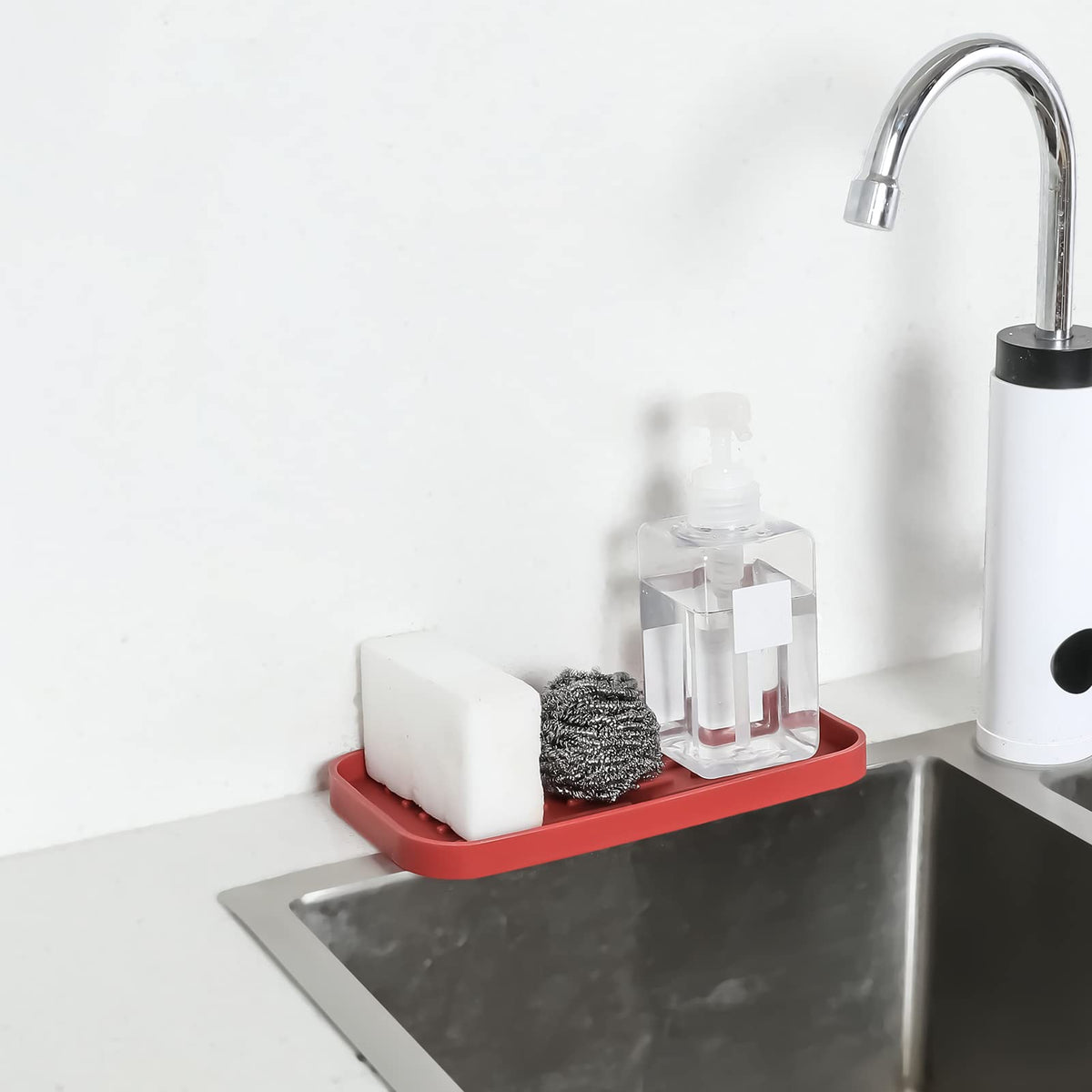 Silicone Kitchen Sink Organizer Tray for Multiple Usage