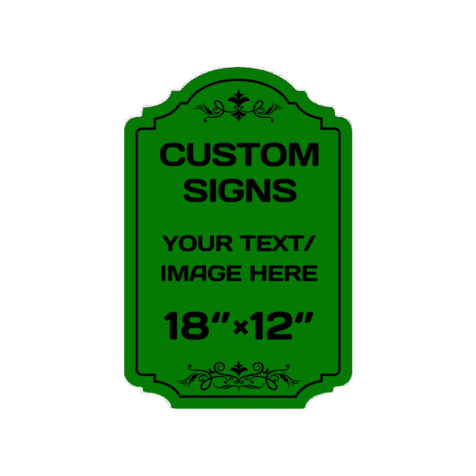 Personalized Aluminum Metal Signs