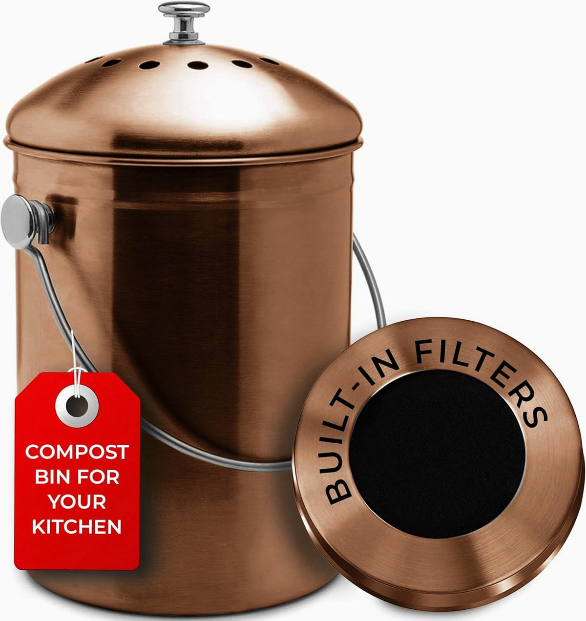 Kitchen Compost Bin for Kicthen Countertops