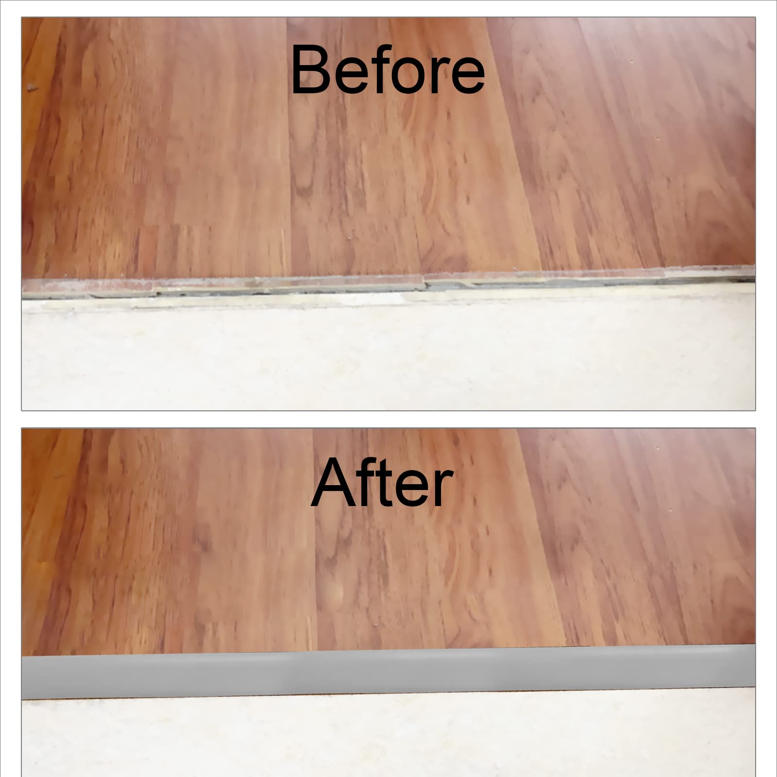 Floor Door Flat Transition Strip & Self Adhesive Floor Vinyl Floor Edge Trim Laminate Floor Gap Covering Joining Strip