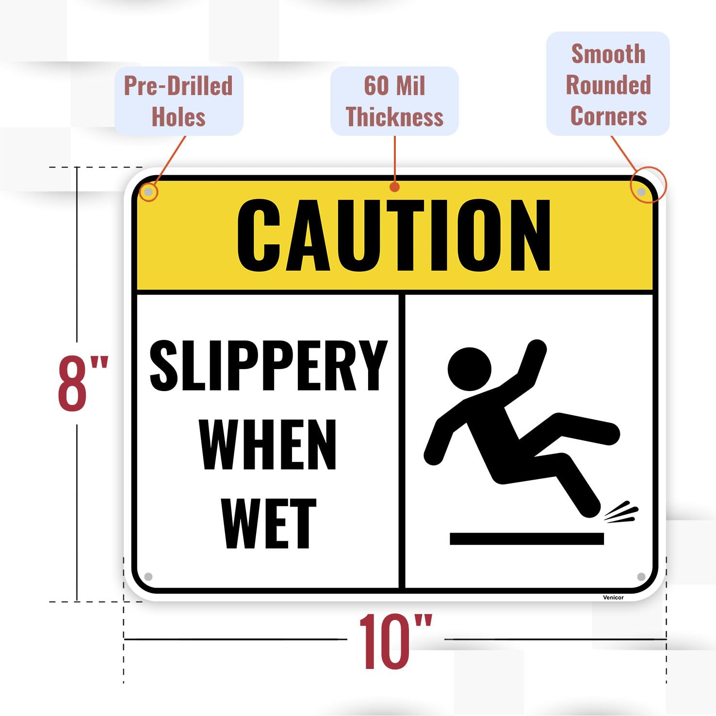 2PC Slippery When Wet Sign (2 Count)