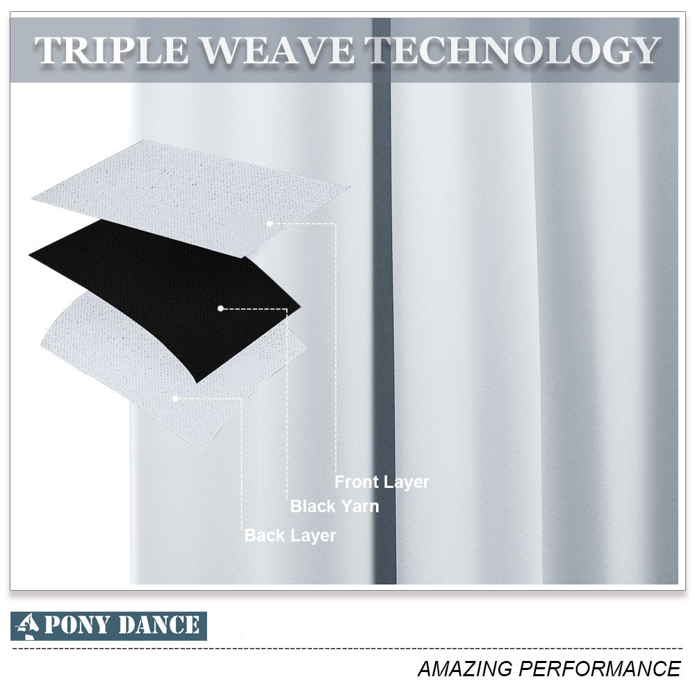 Greyish White Small Window Curtain Panels Room Darkening Curtain Tiers for Nursery with Top Grommet (2 Count)