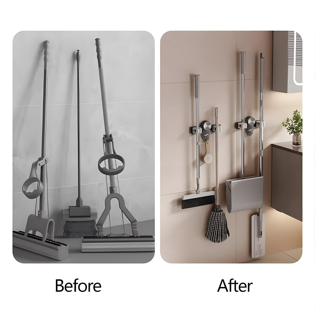 Broom Holder Mop Hanger