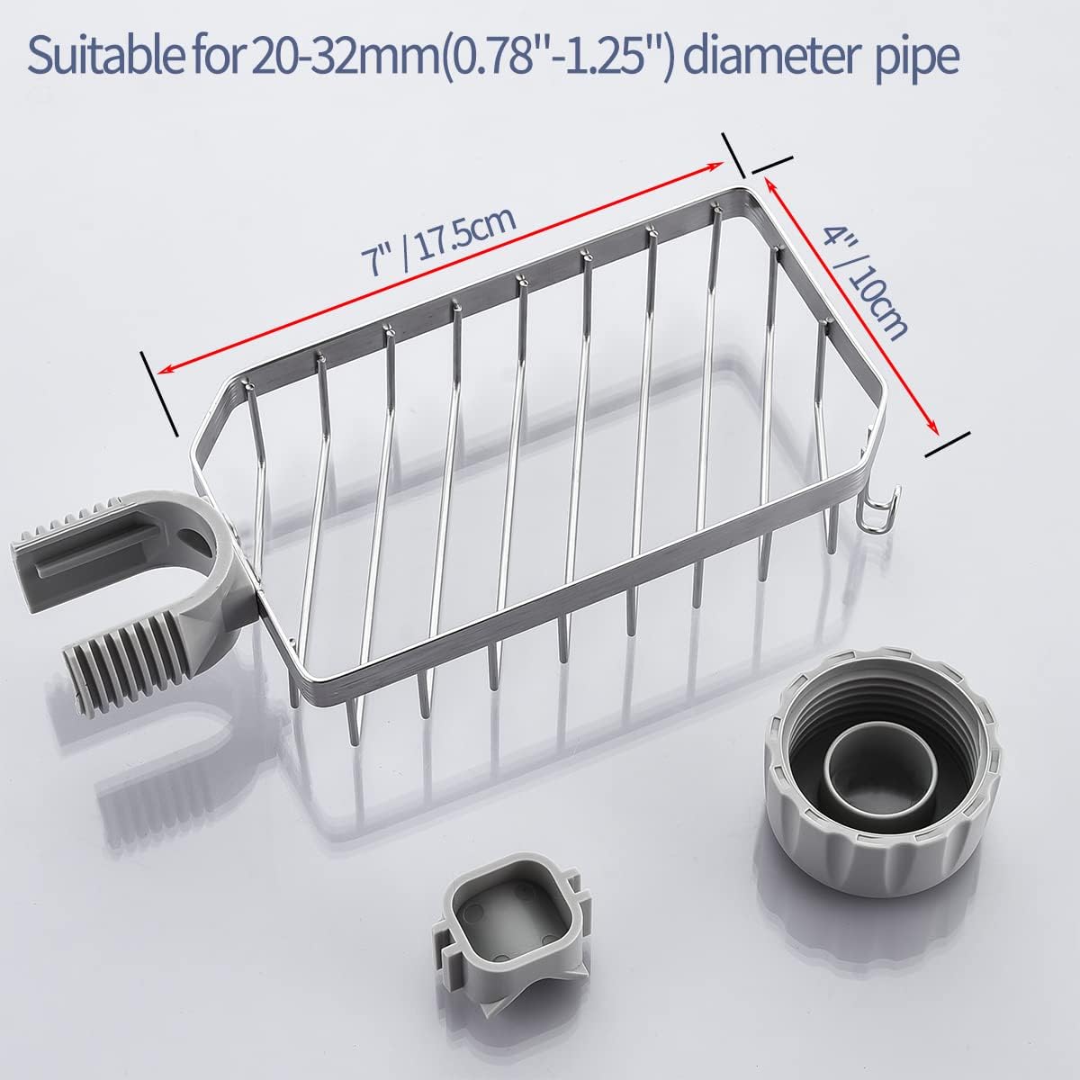 Sponge Holder Over Faucet Kitchen Sink Caddy Organizer