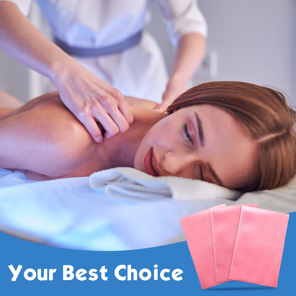 150 Pieces Disposable Massage Table Sheets 31" x 70" Waterproof Bed Sheets Non Woven Bed Cover for Massage Table Beauty Salons Tatto Spa Hotels