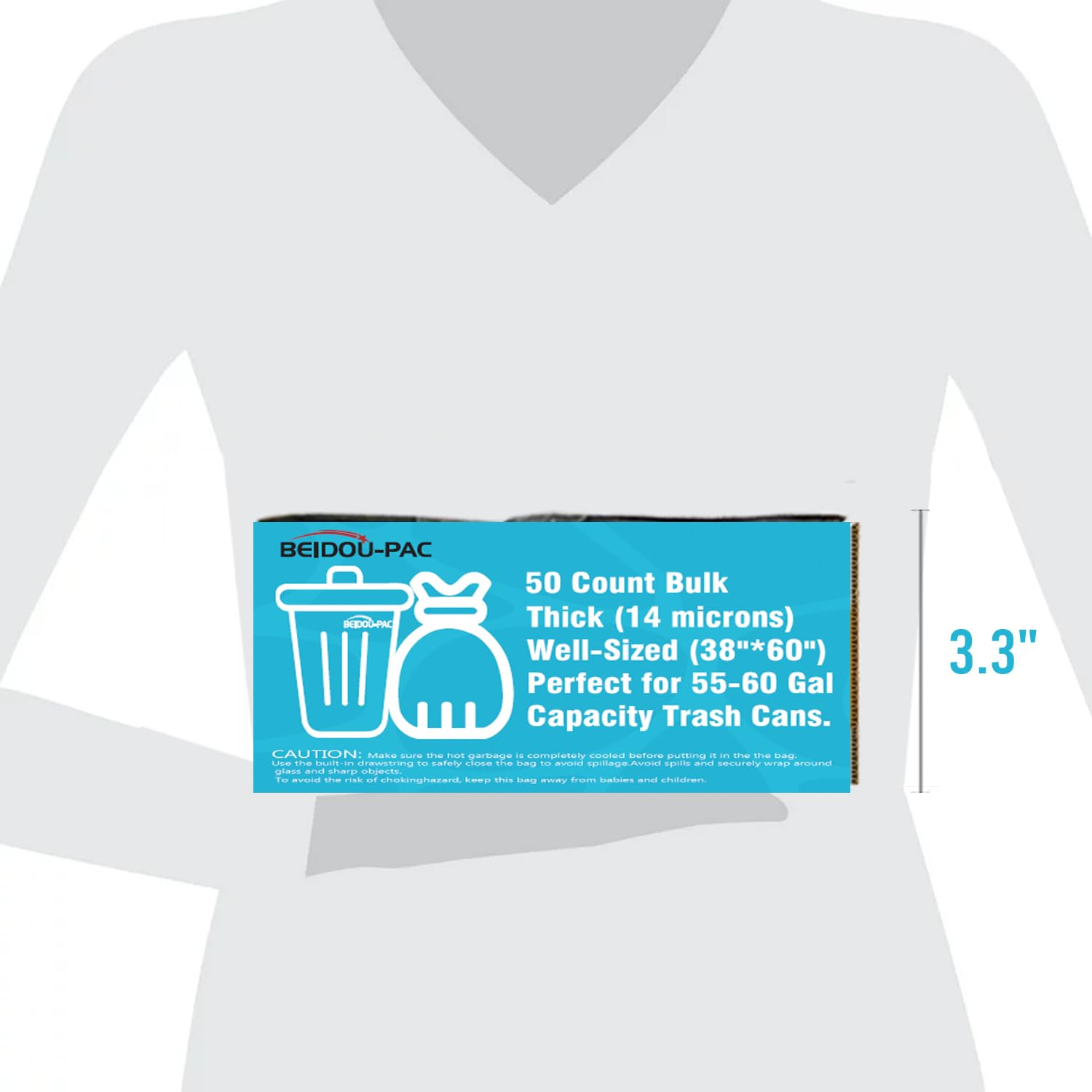 55 60 Gallon Trash Bags (50 Count)