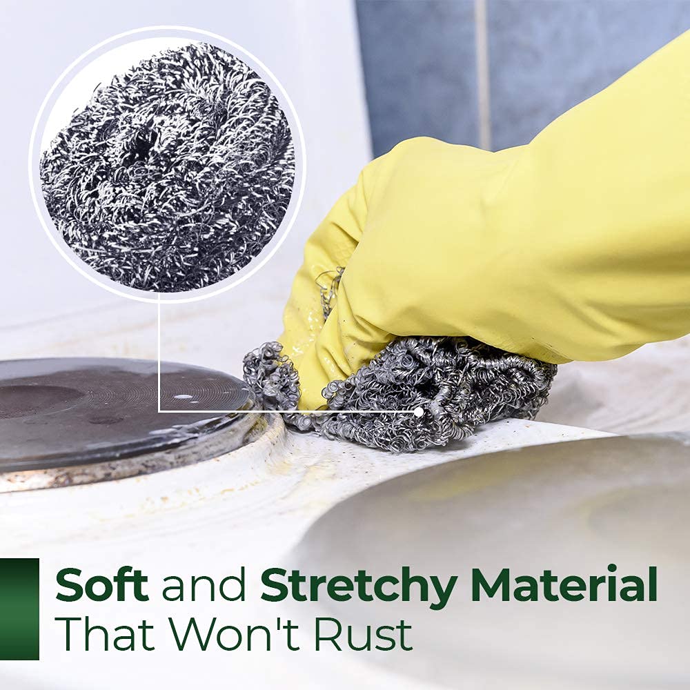 Stainless Steel Scrubbers (2 Count)