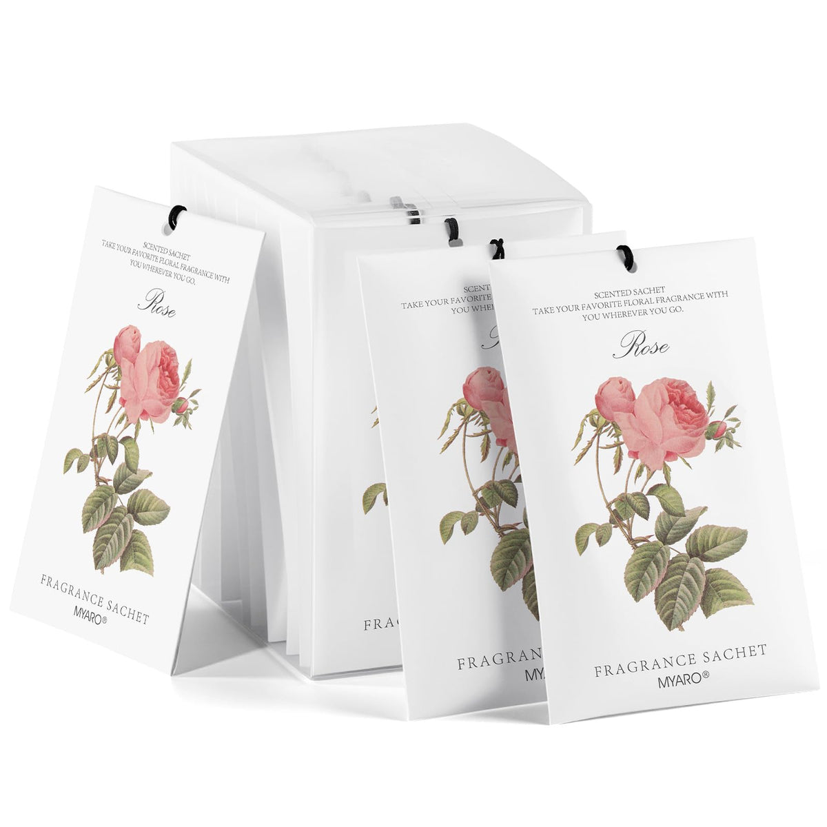 12 Pack Rose Scented Sachets (12 Count)