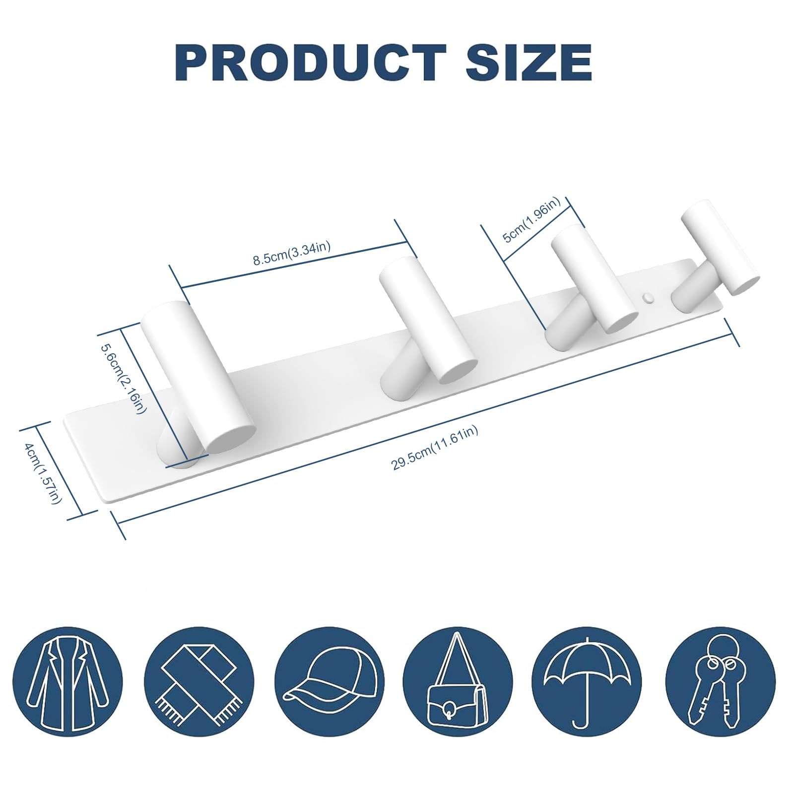 Hat and Coat Wall Mount Rack