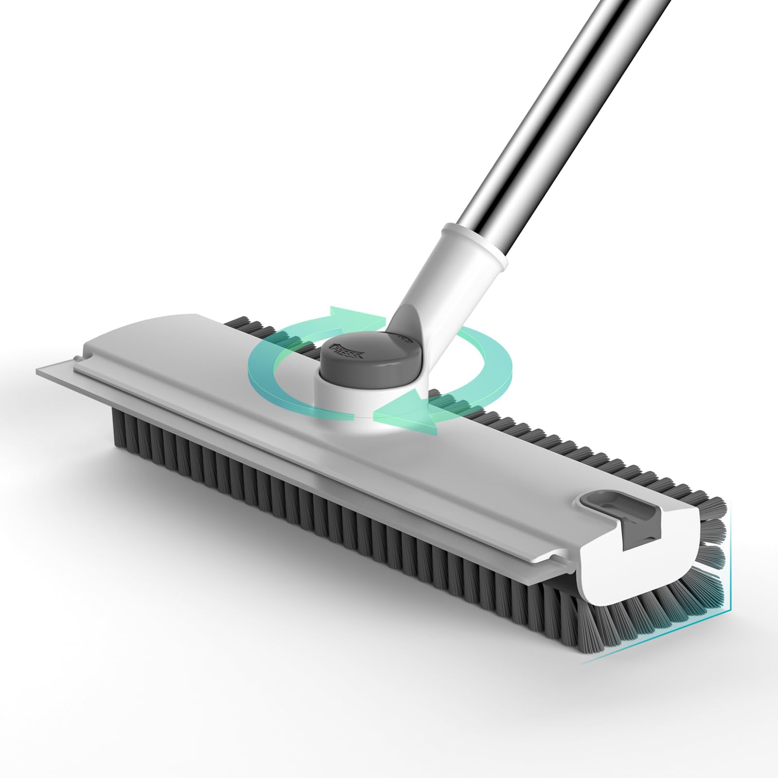Floor Scrub Brush with Long Handle Length Adjustable