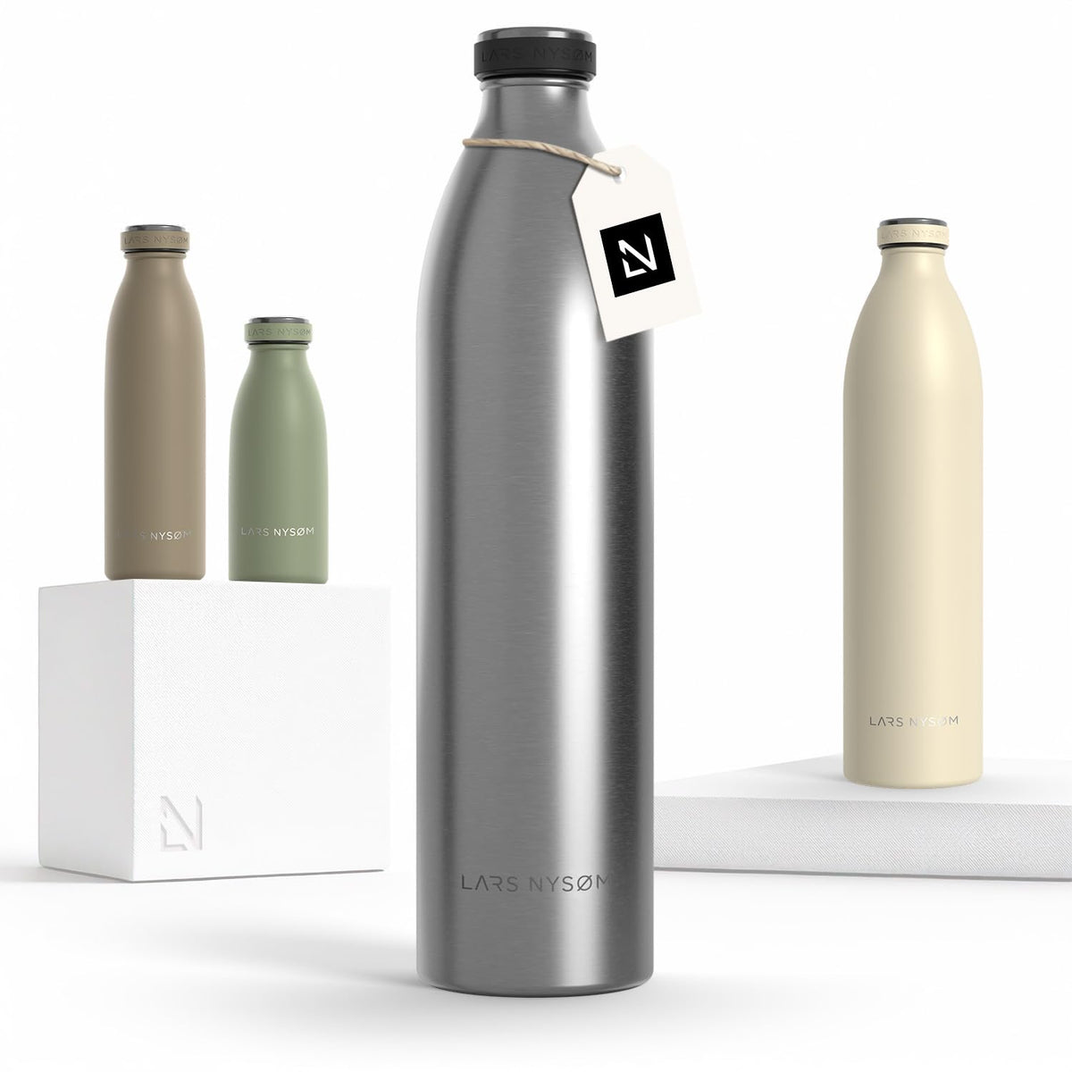 Stainless Steel Insulated XL Water Bottle 12oz 17oz 25oz 34oz 51oz