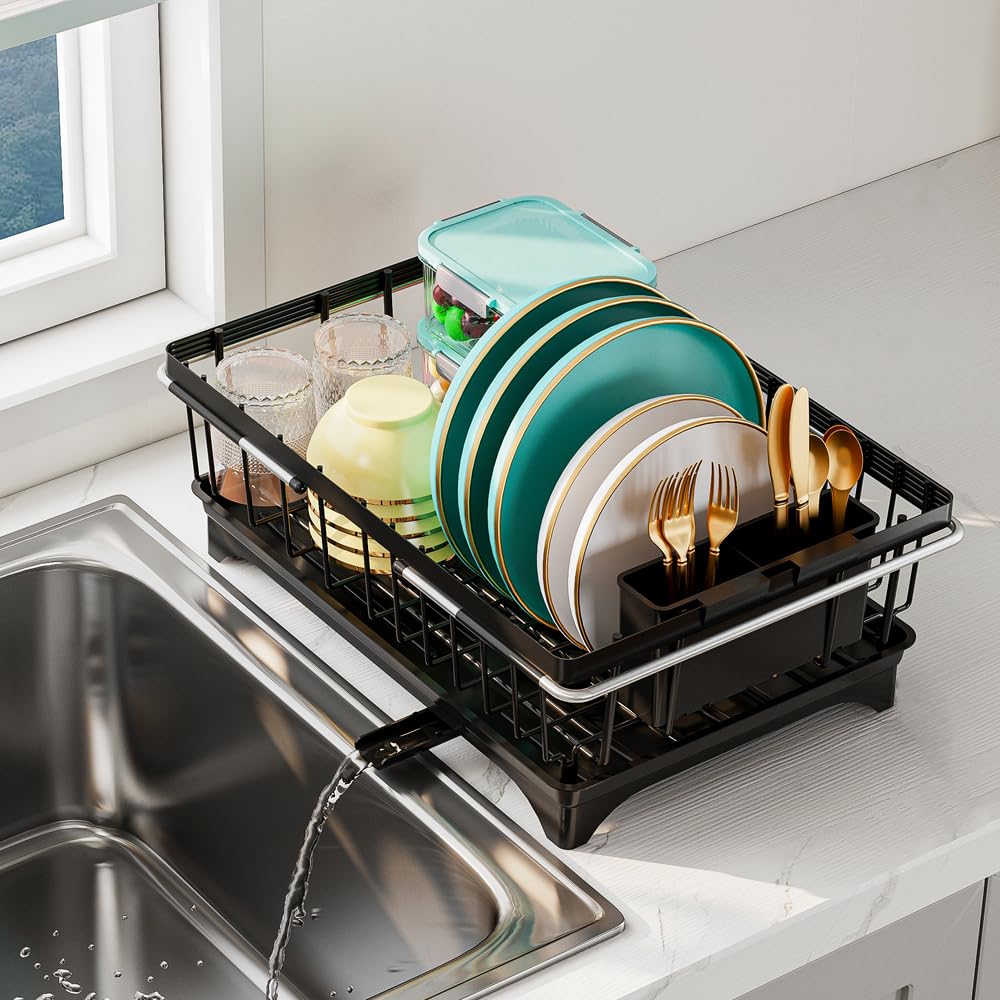 Small Dish Drying Rack in Sink