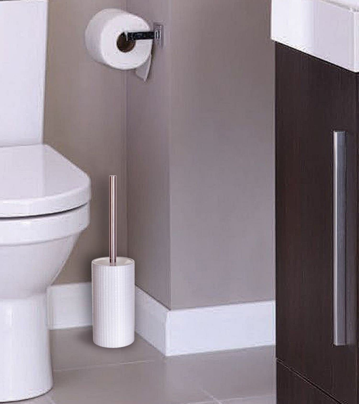 Estella White Toilet Brush Set