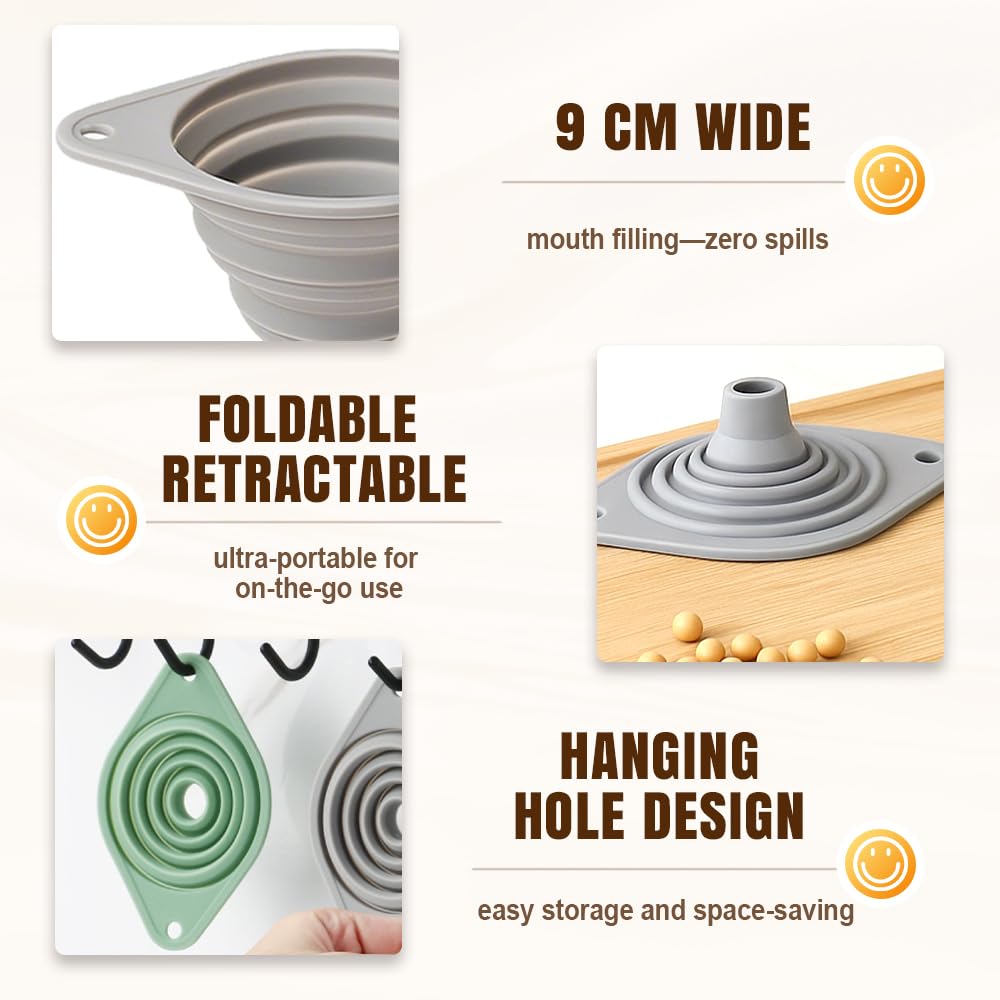 Kitchen Funnel Set 3 Pack (3 Count)