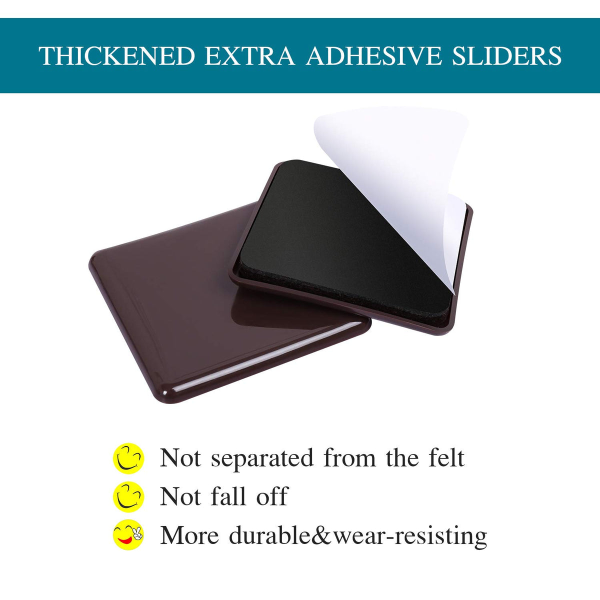 Furniture Sliders for Carpet (16 Count)