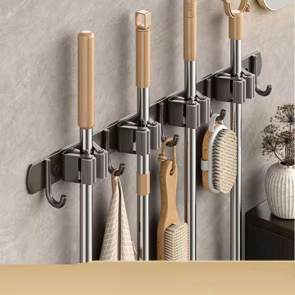 Wall Mount Mop and Broom Holder