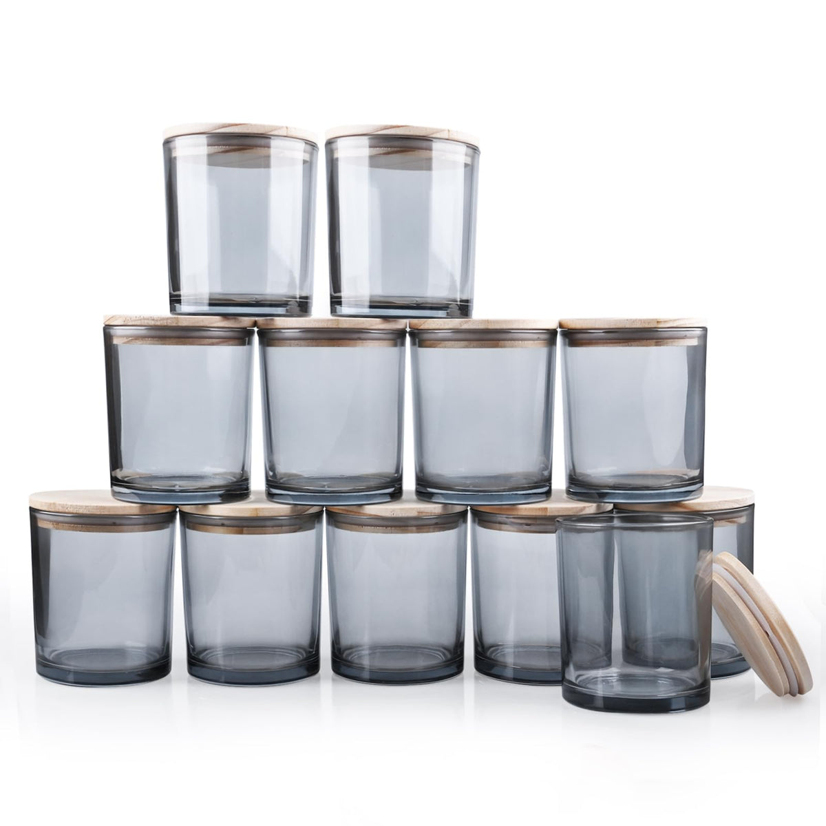14 OZ Thick Candle Jars for Making Candles 12 Pcs (12 Count)