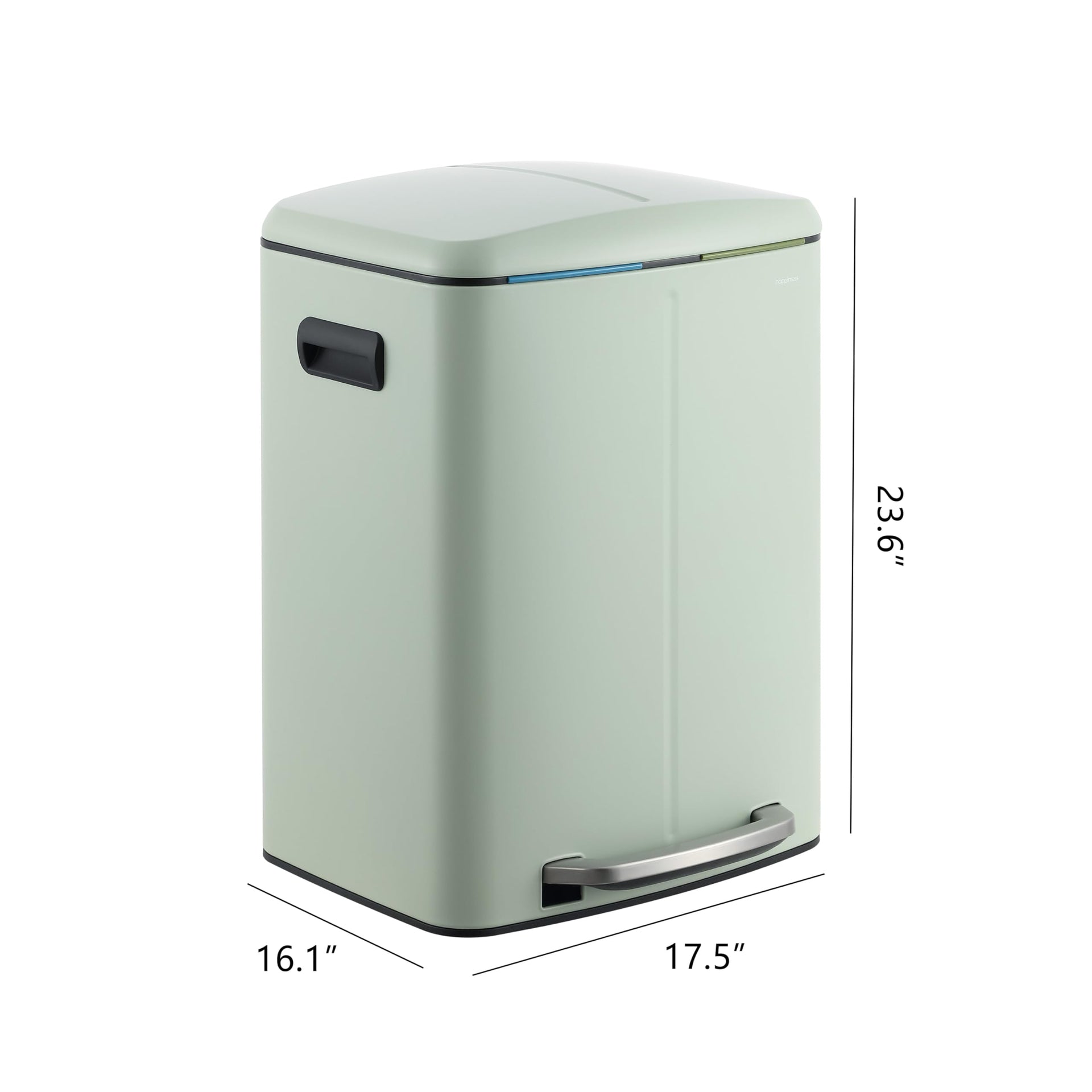 Marco 10.6 Gal Double Bucket Step Trash Can