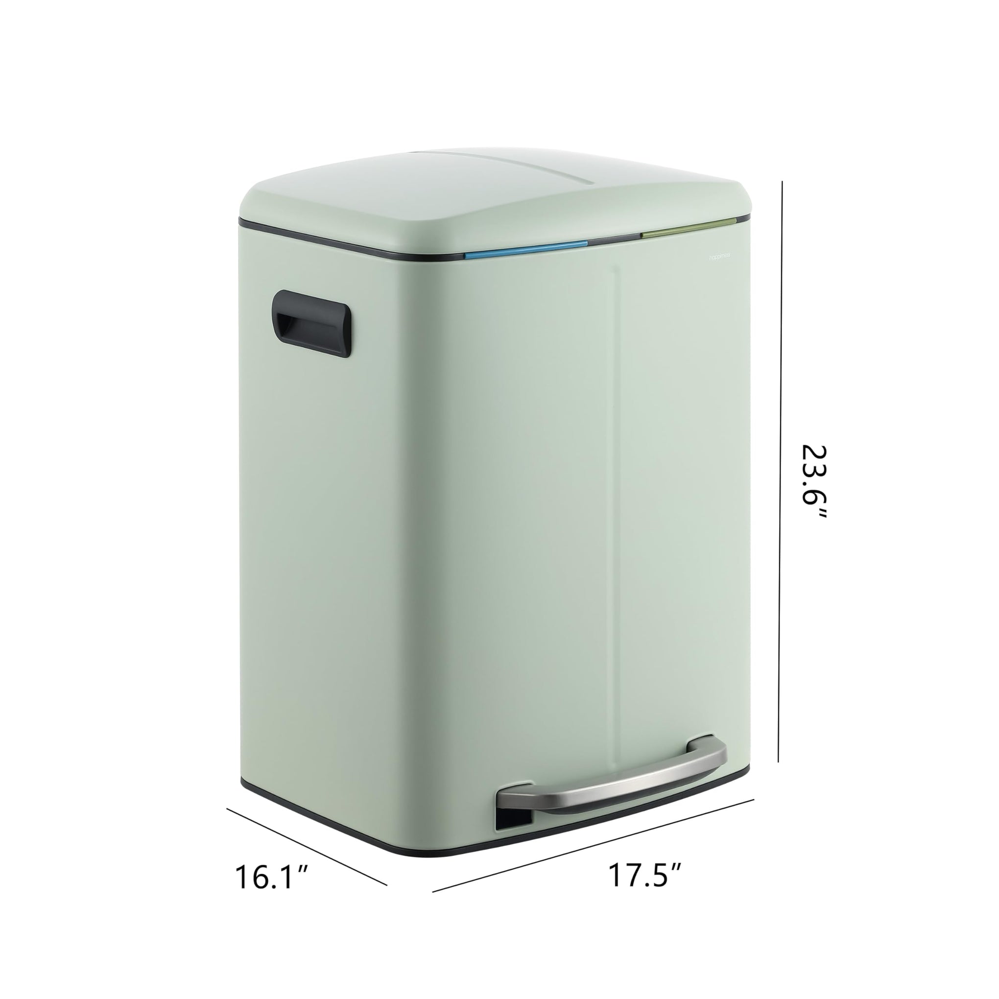 Marco 10.6 Gal Double Bucket Step Trash Can