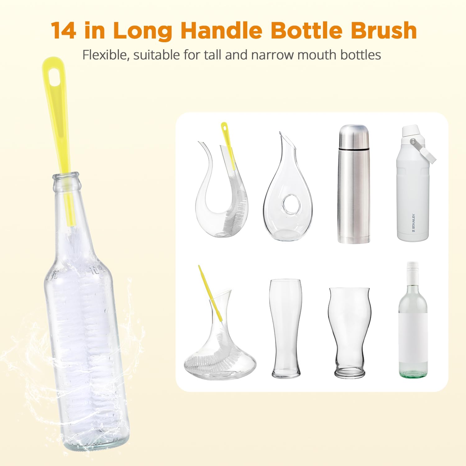 6 Pack Bottle Brush Cleaning Set (6 Count)
