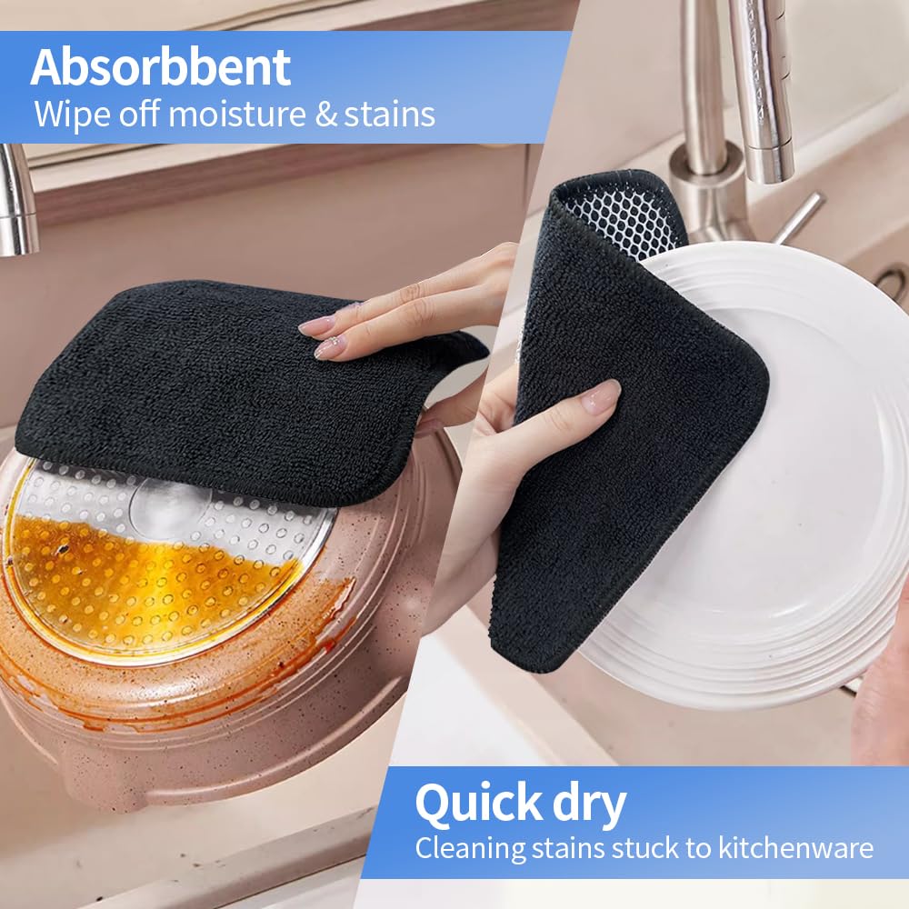 Dish Cloths with Scrub Side (9 Count)