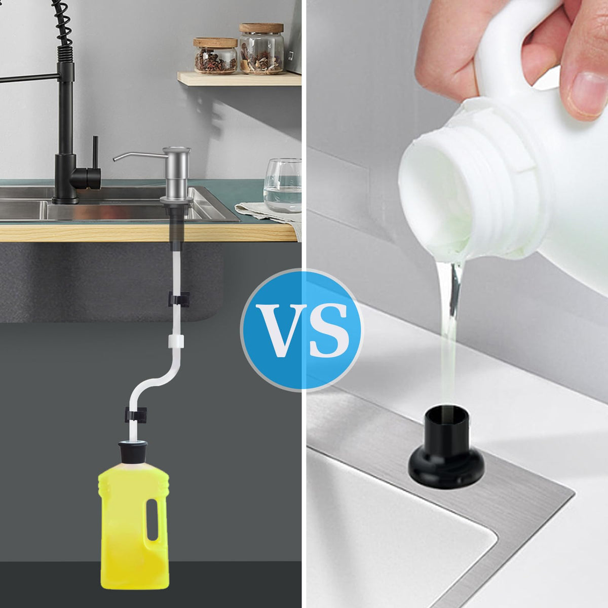 Soap Dispenser Extension Tube kit 47” with Upgraded Check Valve