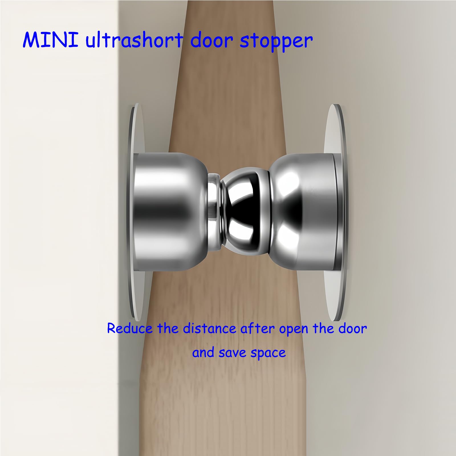 Door Stopper 2 Packs Mini Magnetic Door Stop for Heavy Duty Door (2 Count)