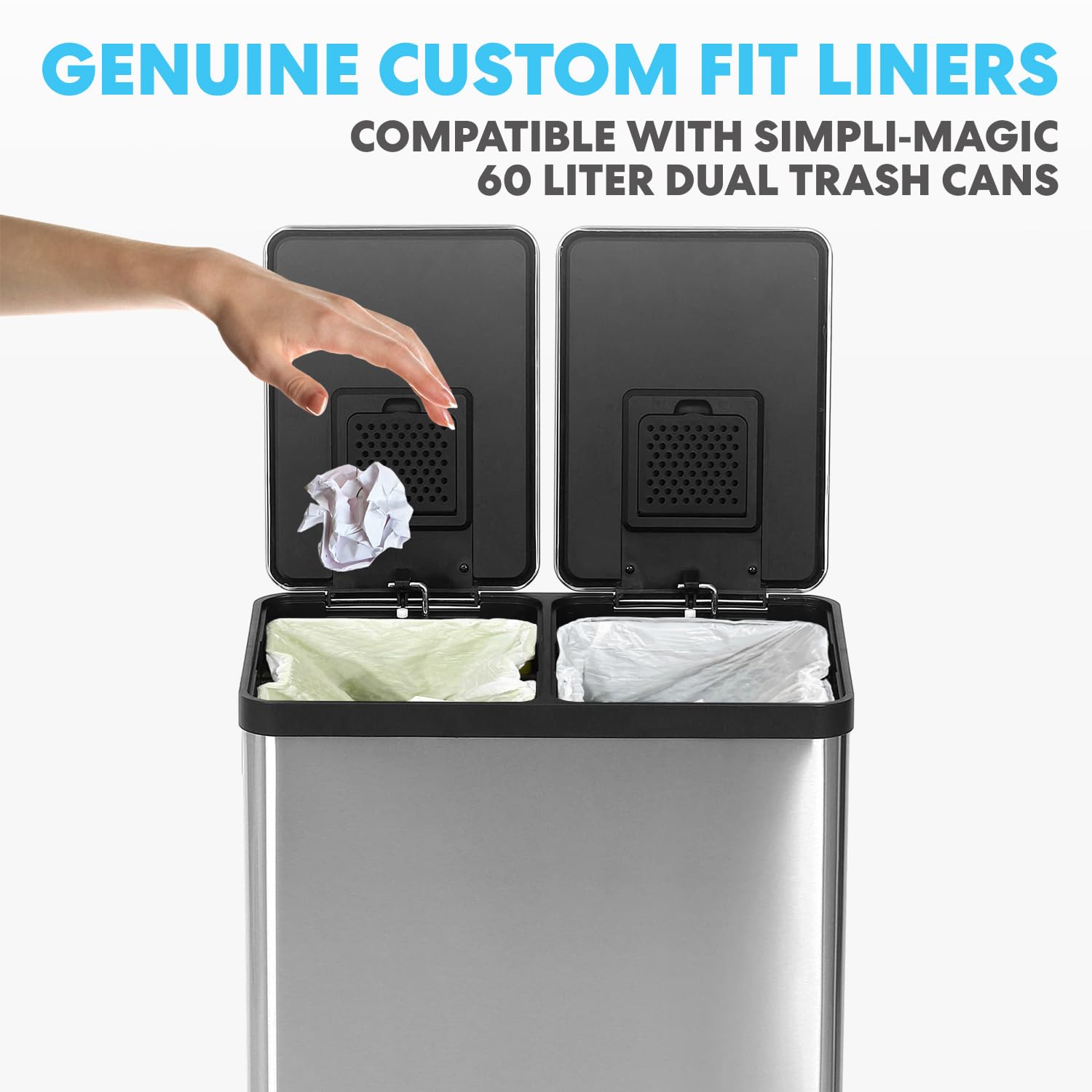 8 Gallon Drawstring Trash Bags (120 Count)