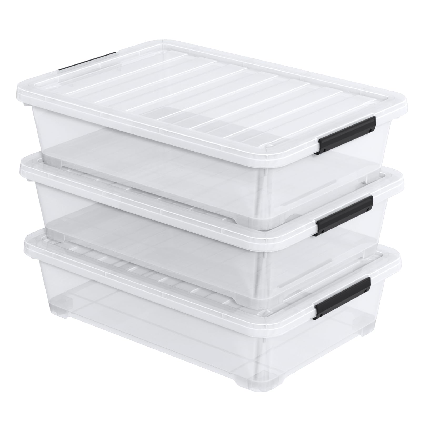 Under Bed Storage Bins With Wheels (3 Count)